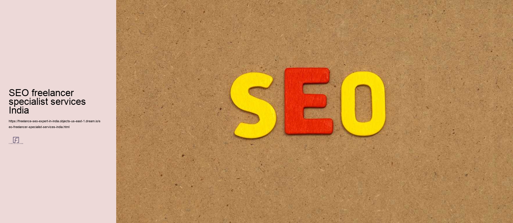 SEO freelancer specialist services India